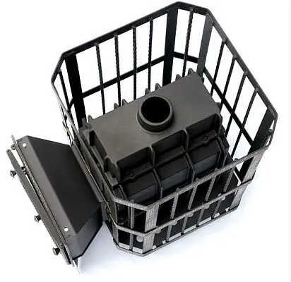 Фото Печь банная чугунная "Сибирь-32". Каминная дверца "Сибирь" (Сетка) в магазине Woodson Фото Печь банная чугунная "Сибирь-32". Каминная дверца "Сибирь" (Сетка) в магазине Woodson