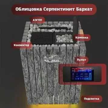 Фото ЭП ГПП 19,5 кВт/380 ПАРиЖАР Футурус (серп. бархат) + ПУ ВВД-10ПРО в магазине Woodson