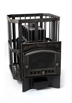 Фото Печь банная чугунная "Сибирь-32". Каминная дверца "Сибирь" (Сетка) в магазине Woodson Фото Печь банная чугунная "Сибирь-32". Каминная дверца "Сибирь" (Сетка) в магазине Woodson