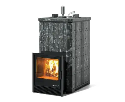Фото Печь Изистим Южная 22 закрытый верх - Камень Пироксенит в магазине Woodson Фото Печь Изистим Южная 22 закрытый верх - Камень Пироксенит в магазине Woodson