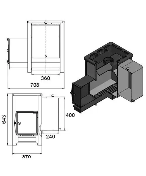 Фото Печь ВЕЗУВИЙ Русичъ «АКВА» 16 (ДТ-4) в магазине Woodson Фото Печь ВЕЗУВИЙ Русичъ «АКВА» 16 (ДТ-4) в магазине Woodson