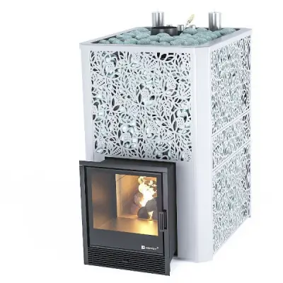 Фото Печь Изистим Ялта 50 К/2024 Хохлома в магазине Woodson Фото Печь Изистим Ялта 50 К/2024 Хохлома в магазине Woodson