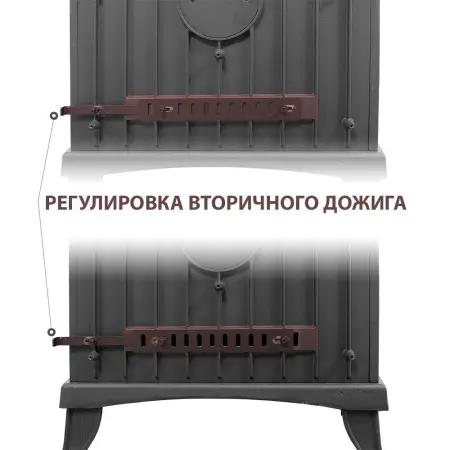 Фото Печь-камин Везувий KZ-14 "Антрацит" в магазине Woodson Фото Печь-камин Везувий KZ-14 "Антрацит" в магазине Woodson