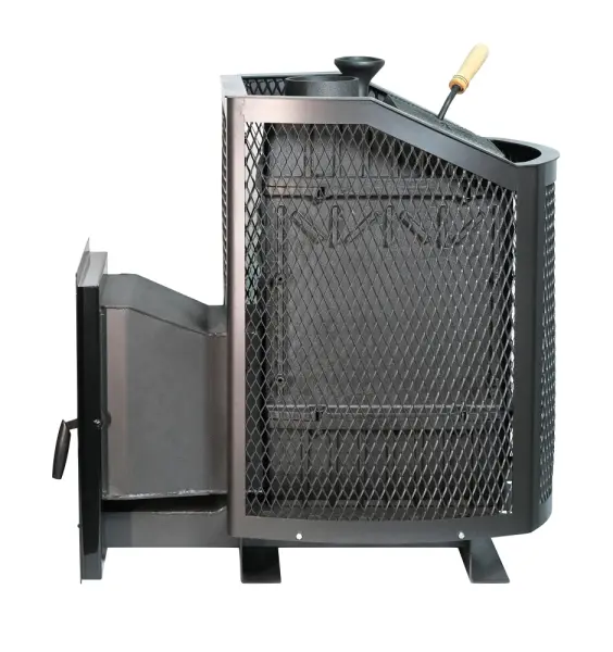 Фото Печь банная чугунная "Амур" с закрытой каменкой в магазине Woodson Фото Печь банная чугунная "Амур" с закрытой каменкой в магазине Woodson