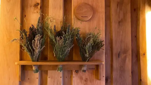 Фито полка Woodson для веников и трав, дуб Фито полка Woodson для веников и трав, дуб