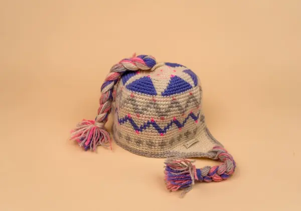 Шапка вязаная для бани Woodson Viking, орнамент, 3 косички