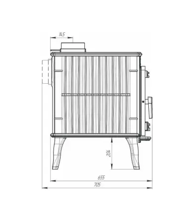 Фото Печь-камин "Маэстро" в магазине Woodson