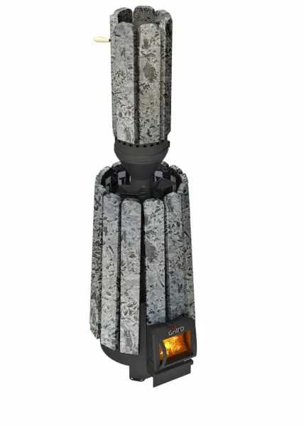 Фото Дымоход-конвектор Grill'D Stone (D115/250) (Серпентинит) 