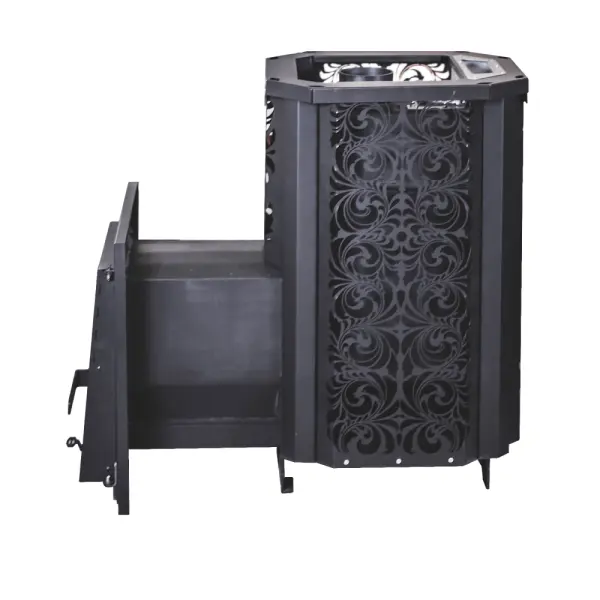 Фото Печь банная HARD 20L "Хохлома" Панорама в магазине Woodson