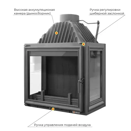 Каминная топка EVEREST A16 P