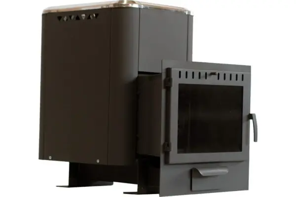 Фото Печь банная чугунная "Сибирь-20". Панорамная дверца (Конвекционная) в магазине Woodson Фото Печь банная чугунная "Сибирь-20". Панорамная дверца (Конвекционная) в магазине Woodson