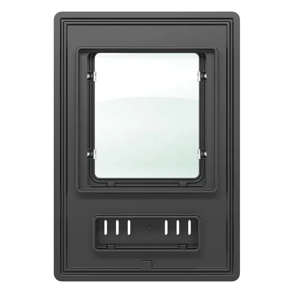 Дверка АСТОН каминная 350 (Антрацит)