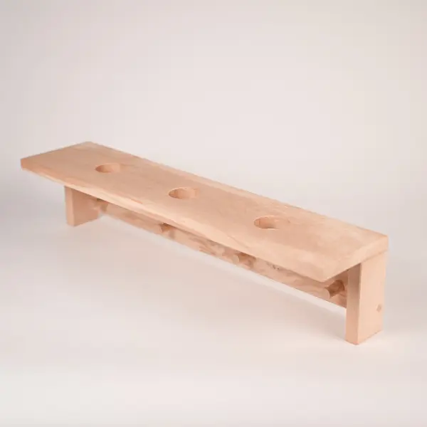 Полка для трав и веников Левада Д4, ольха, 3 отверстия