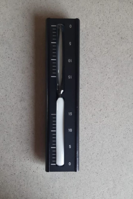 Часы для бани песочные черный алюминий