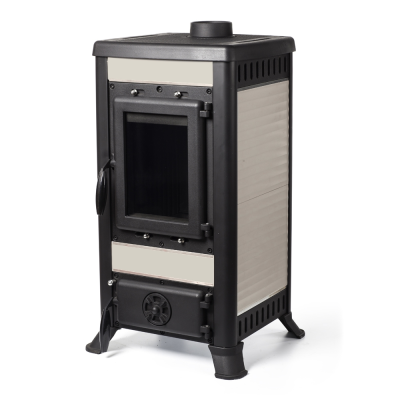 Фото Печь чугунная KLEMENS I капучино в магазине Woodson Фото Печь чугунная KLEMENS I капучино в магазине Woodson