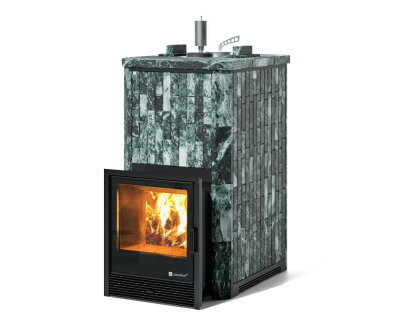 Фото Печь Изистим Южная 22 закрытый верх - Камень Змеевик в магазине Woodson Фото Печь Изистим Южная 22 закрытый верх - Камень Змеевик в магазине Woodson