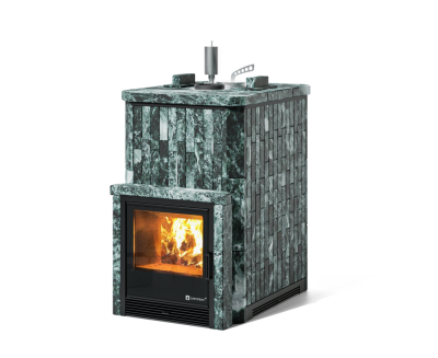 Фото Печь Изистим Южная 16 закрытый верх с топкой из парной - Камень Змеевик в магазине Woodson Фото Печь Изистим Южная 16 закрытый верх с топкой из парной - Камень Змеевик в магазине Woodson