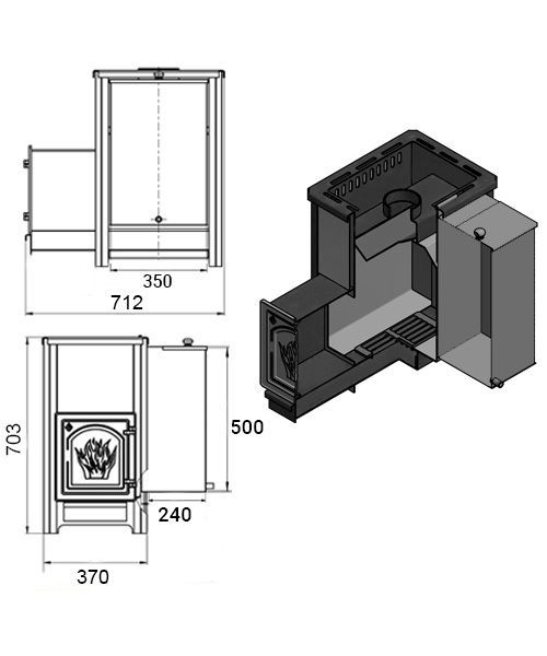 Фото Печь ВЕЗУВИЙ Русичъ «АКВА» 22 (ДТ-4) в магазине Woodson Фото Печь ВЕЗУВИЙ Русичъ «АКВА» 22 (ДТ-4) в магазине Woodson