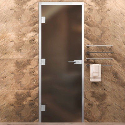 Дверь Хамам Элит 60G Бронза Matelux 2000*700 R, WC замок, без порога