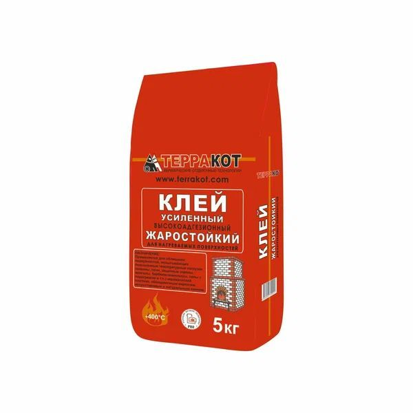 Клей усиленный «Терракот» жаростойкий, 5 кг Клей усиленный «Терракот» жаростойкий, 5 кг