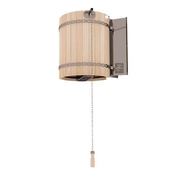 Обливное устройство для бани "Ливень" мини (+ деревянное обрамление "кр. дерево")