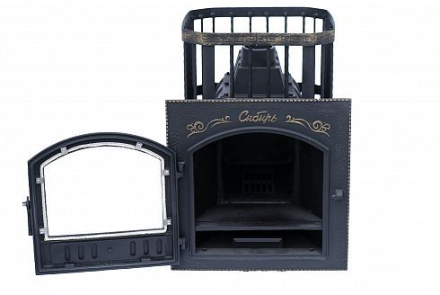 Фото Печь банная чугунная "Сибирь-24". Каминная дверца "Сибирь" 545х545 (Сетка) в магазине Woodson Фото Печь банная чугунная "Сибирь-24". Каминная дверца "Сибирь" 545х545 (Сетка) в магазине Woodson