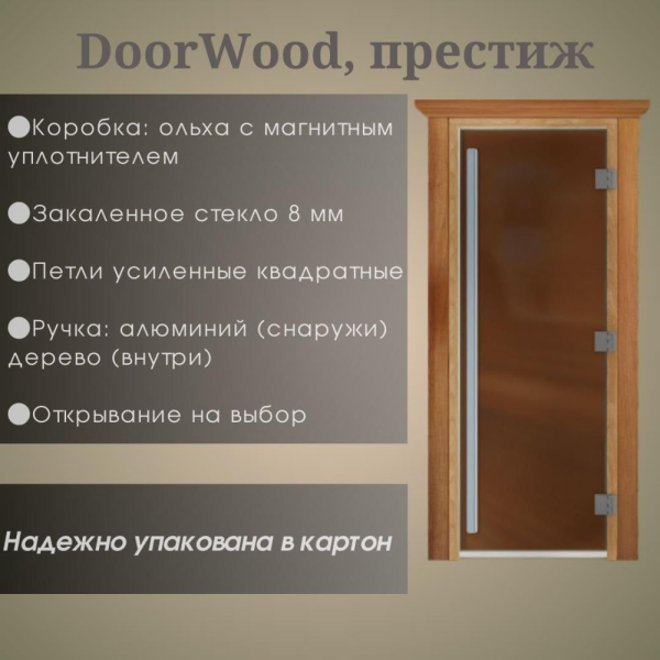 Дверь DoorWood Престиж Бронза матовая 2000*800