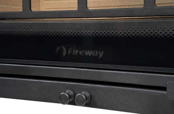 Фото Печь чугунная SOLO II стекло шелкография в магазине Woodson Фото Печь чугунная SOLO II стекло шелкография в магазине Woodson