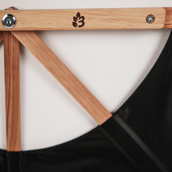 Веер для бани Левада, чёрный, большой, два хвата