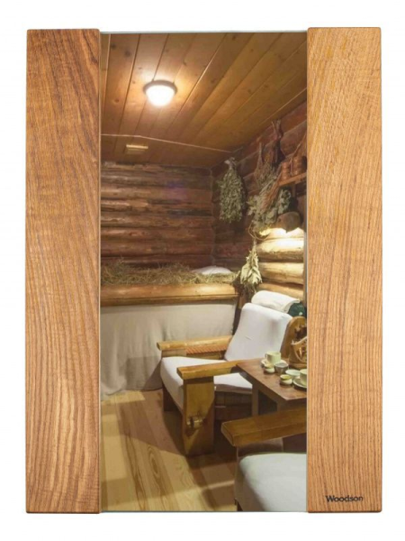 Зеркало Woodson Лофт, 70*48, дуб