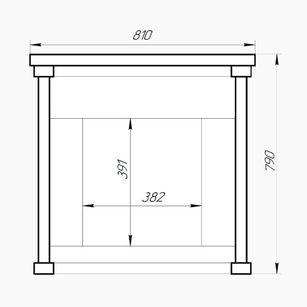 Фото Портал для печей "Атмосфера" (Талькохлорит) mini в магазине Woodson