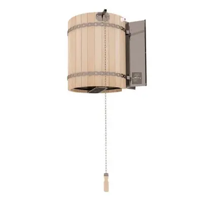 Обливное устройство для бани "Ливень" мини (+ деревянное обрамление "сосна")