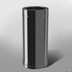 Фото 600/RAL9005 Труба — 230 — 1 м — нерж 0,5 мм  