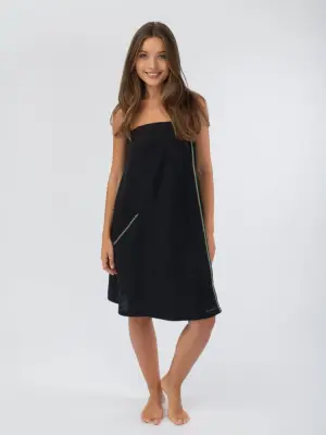 Килт женский Woodson, чёрный лён (42)